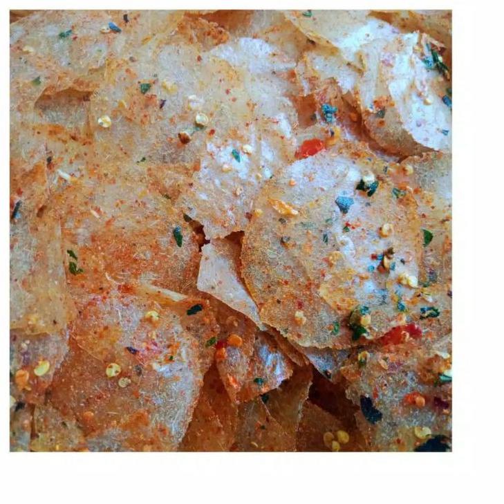 

➻ keripik kaca pedas daun jeruk 1kg デ