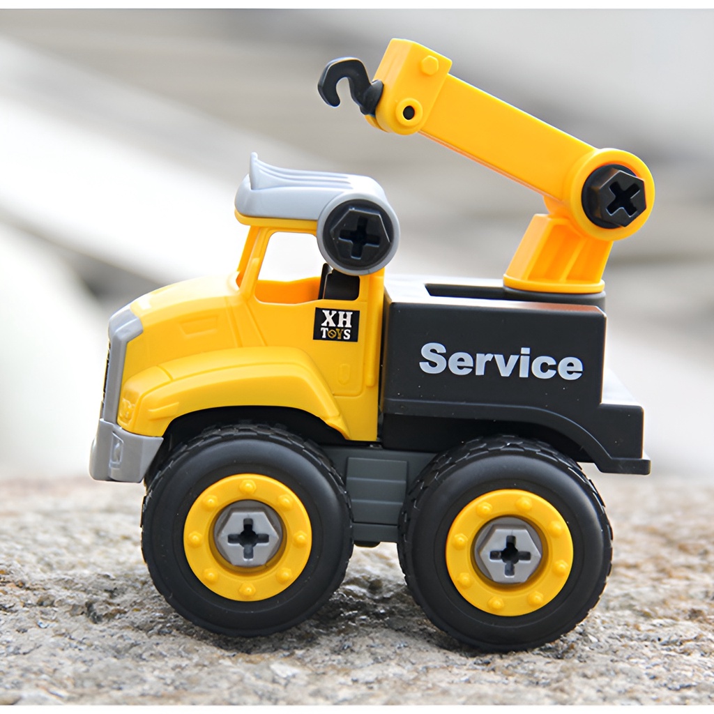 DIY Disassembly Mainan Building Block | Mainan Anak Laki Laki Mobil Mobilan Murah | 3/4/5/6/7 Tahun