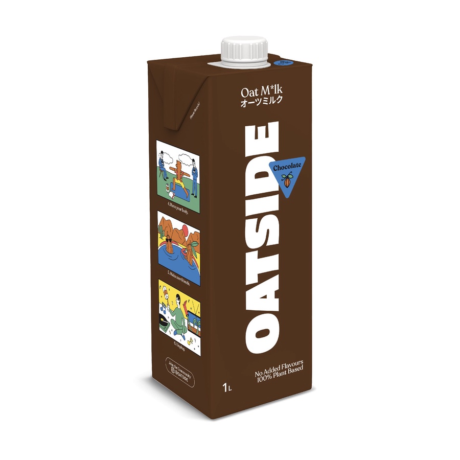 OAT MILK OATSIDE COKLAT 1L SUSU GANDUM VEGAN DAIRY LACTOSE FREE