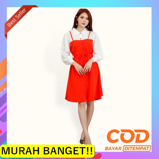 Vivi Lace Dress Korean Vintage Formal Brukat Midi Natal Imlek Christma Midi Dress Tunik Lengan Panja