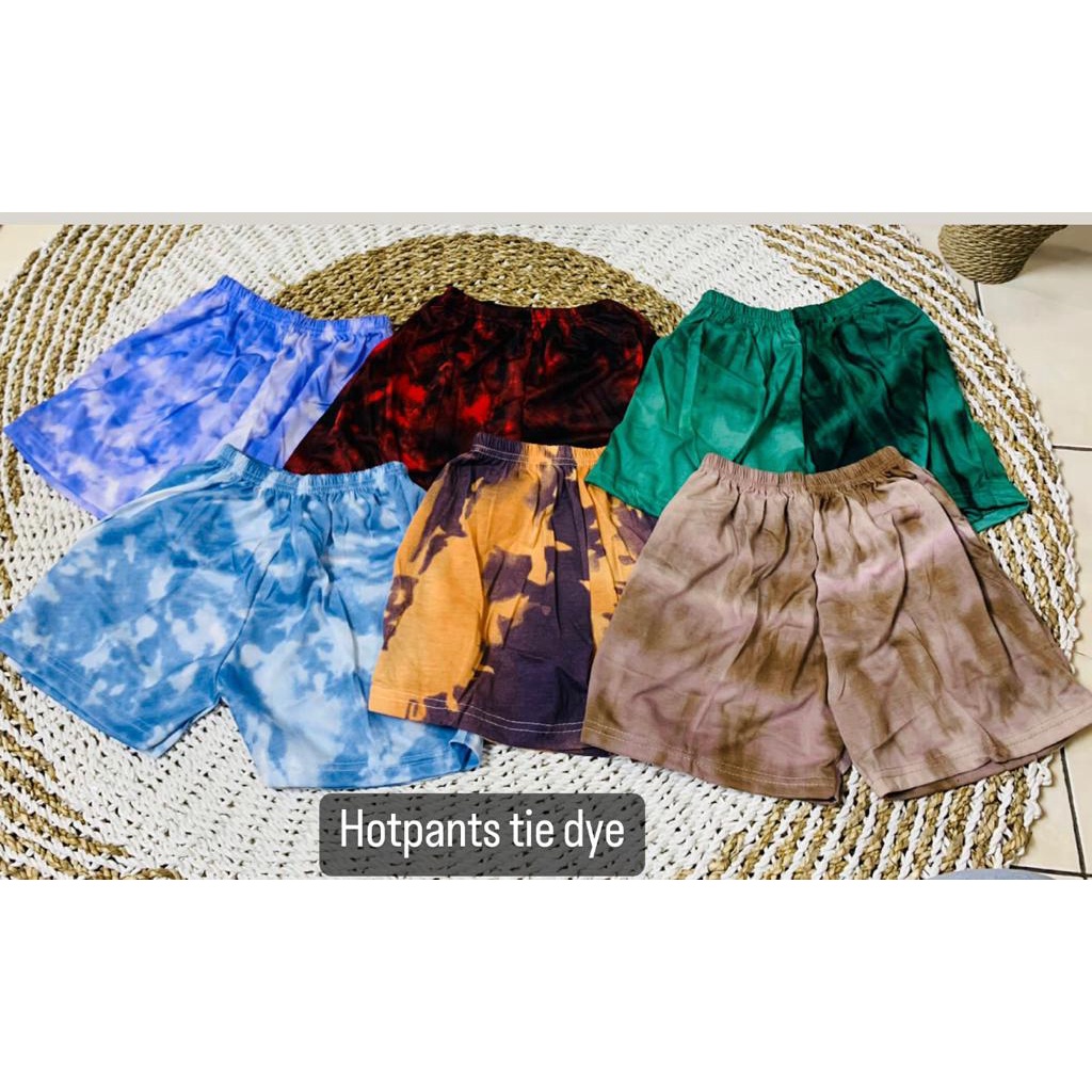 SALE Hotpants Tie Dye / Jogger Tie Dye / kaos Tie Dye/ kaos Oversize Tie Dye / One set  Tie Dye