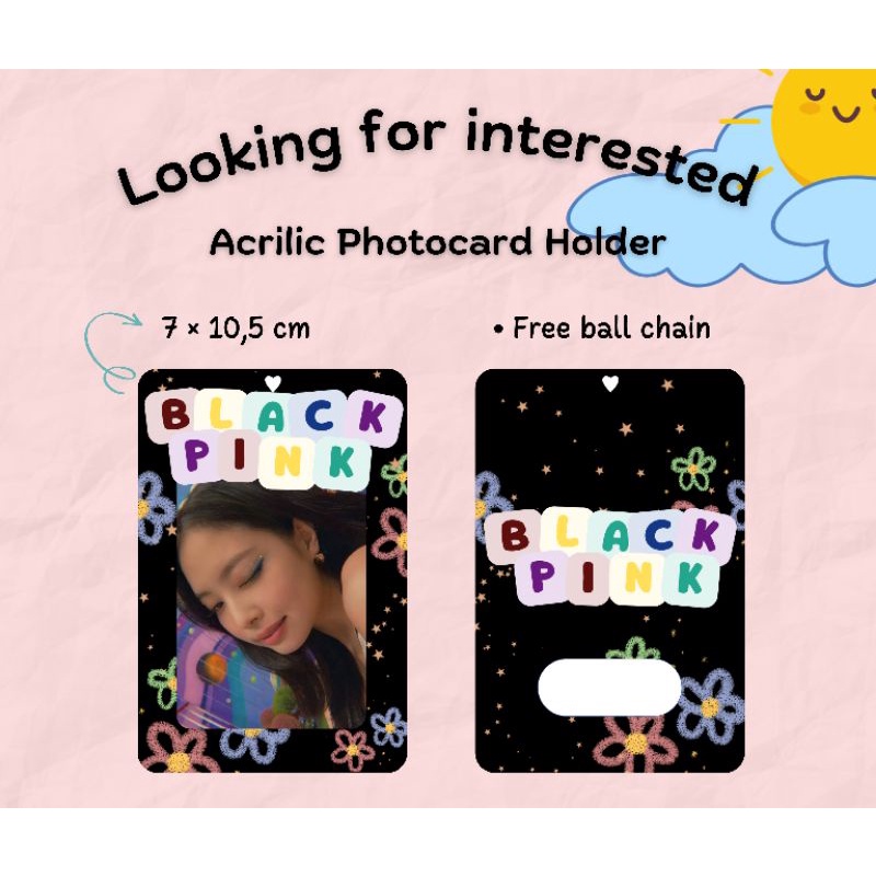 Card Holder Photocard Akrilik Blackpink