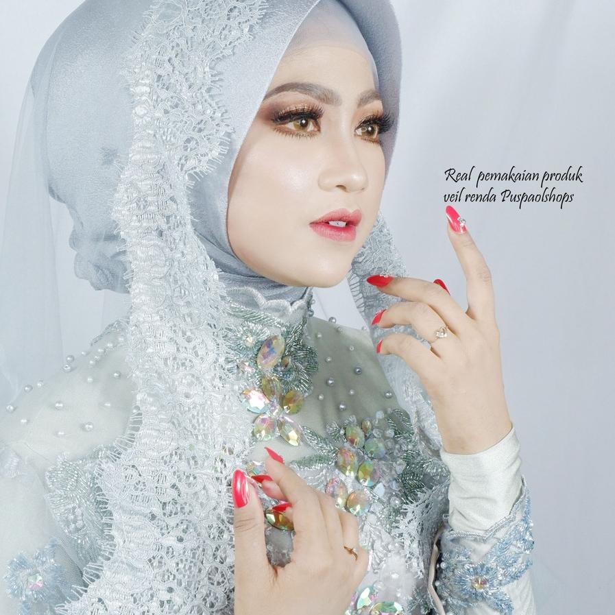 Limited  Veil renda tile silk  veil hijab veil pengantin slayer