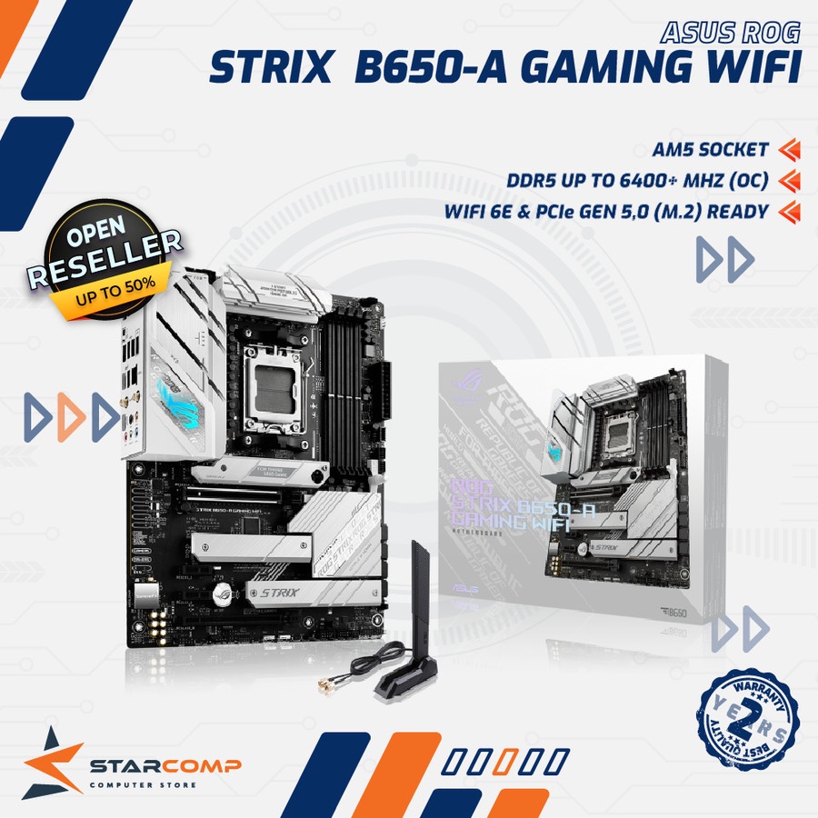 ASUS ROG STRIX B650-A GAMING WIFI Socket AM5 Ryzen 7000 B 650