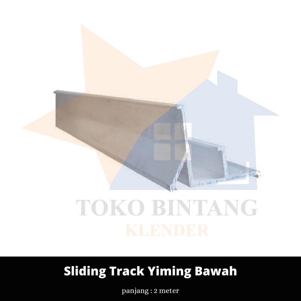Rel Pintu Lemari Sliding Track Yiming Bawah 2 Meter