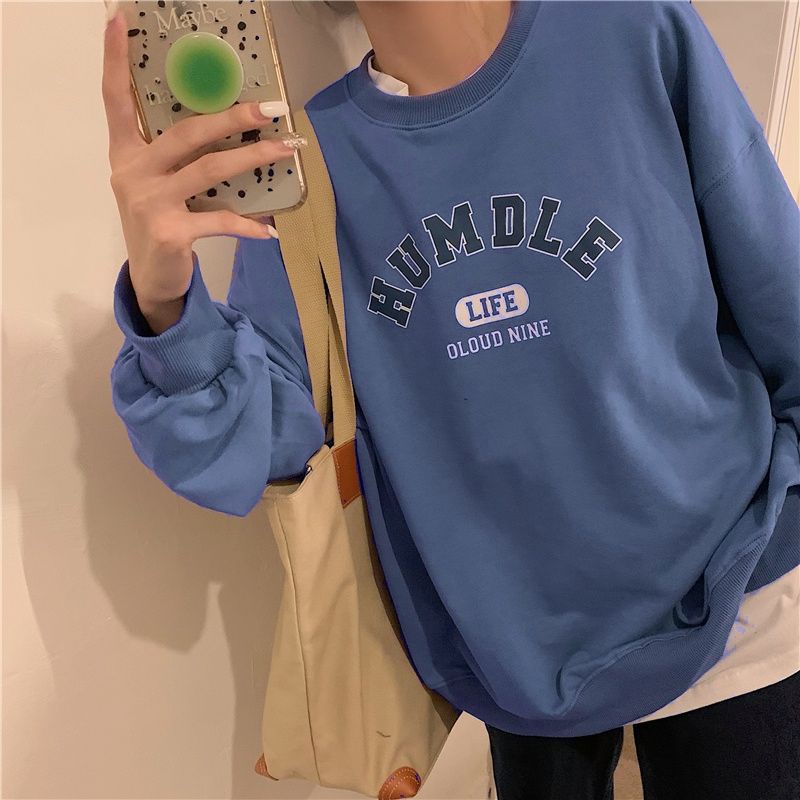 Sweater Korean Style (S - 6XL) HUMBLE HUMDLE Bigsize Jumbo oversize Crewneck Oblong Sweatshirts Unisex Fleece Premium