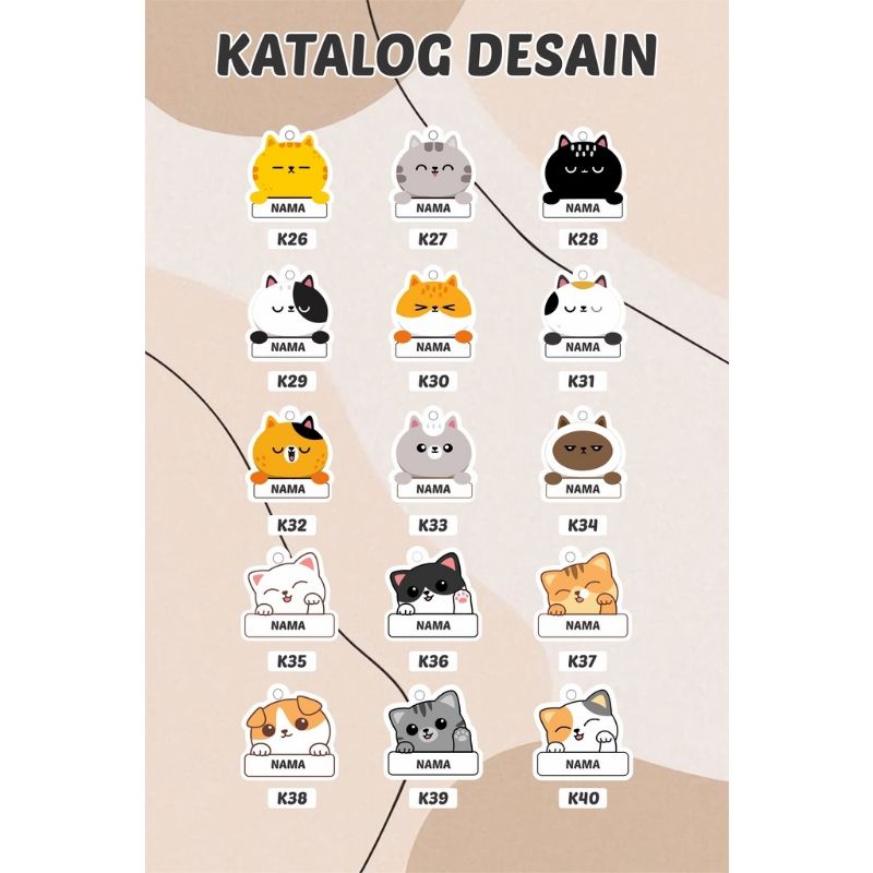 KALUNG KUCING ANJING KELINCI CUSTOM NAMA