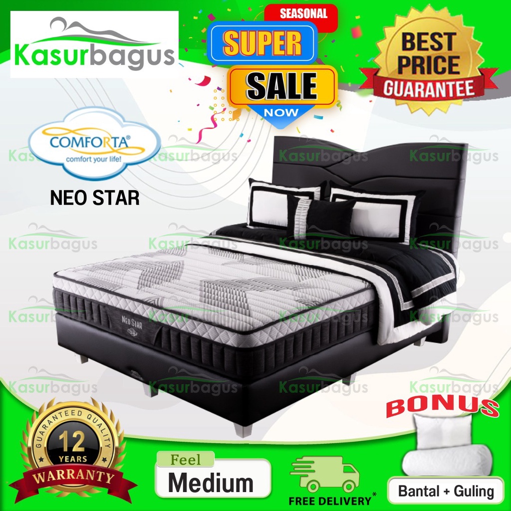 Comforta Kasur Springbed Neo Star - Full Set 180x200