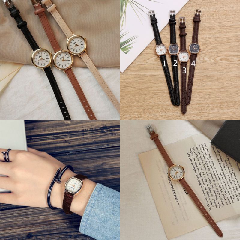 JAM TANGAN WANITA RETRO KEKINIAN MODEL BARU