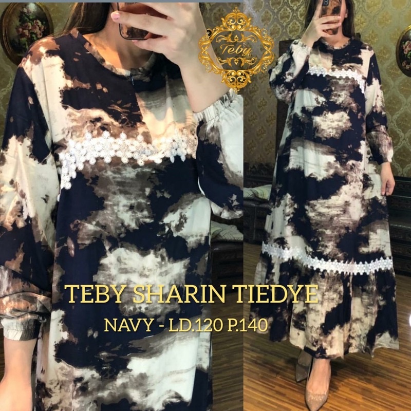 Daster Arab Teby  SHARIN Maxi Dress Rayon Gamis syar'i