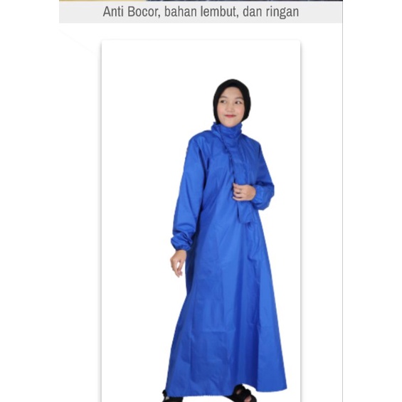 JAS HUJAN GAMIS  pria wanita Jas hujan muslim anti bocor awet mantel hujan