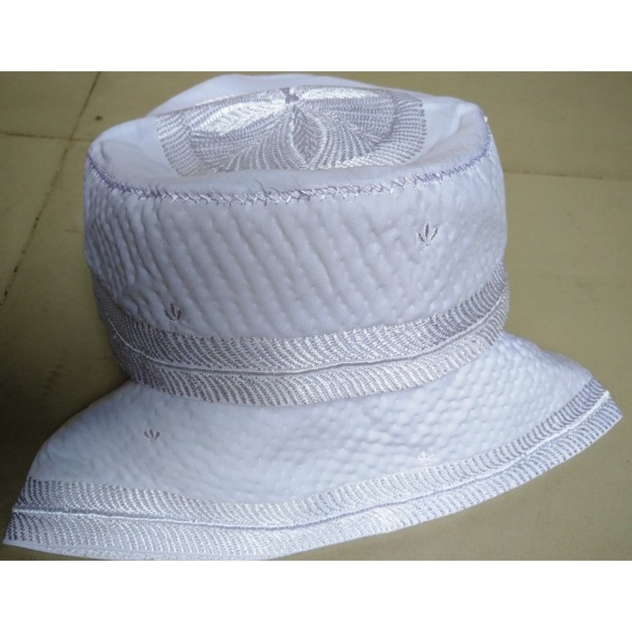 Peci Haji Kopiah Putih Songkok Bugis Madinah Malaki Banjar Import