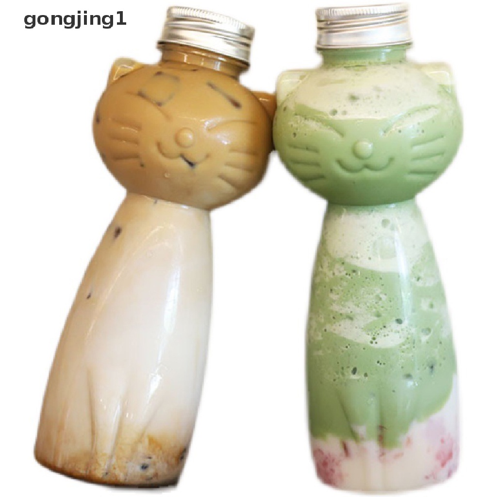 Ggg Botol Jus Homemade Desain Kucing Botol Minuman Botol Juice Botol Jus Minuman Jus Transparan Botol Teh Susu Minuman Dingin Milk Tea Juice Sealed Cap Bottle ID