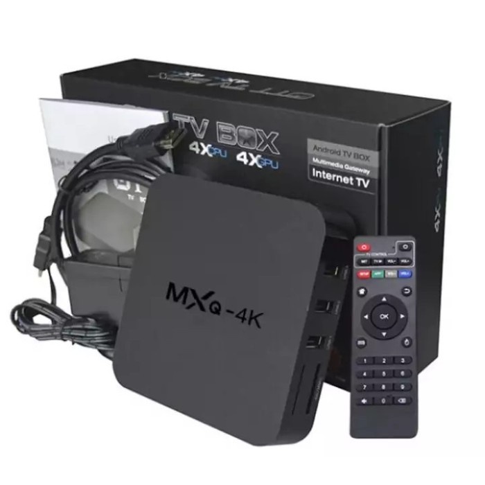 2GB/16GB Android TV BOX MXQ-Pro 4K Smart TV Box Media Player Bergaransi HDMI