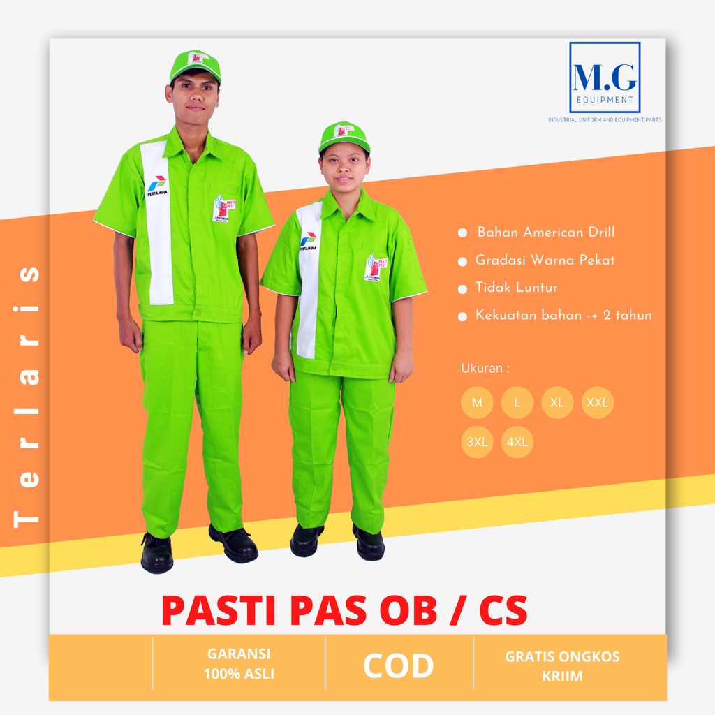 Baju Operator SPBU Pasti Pas ,Pengawas ,Teknisi ,Office Boy Lengan Pendek