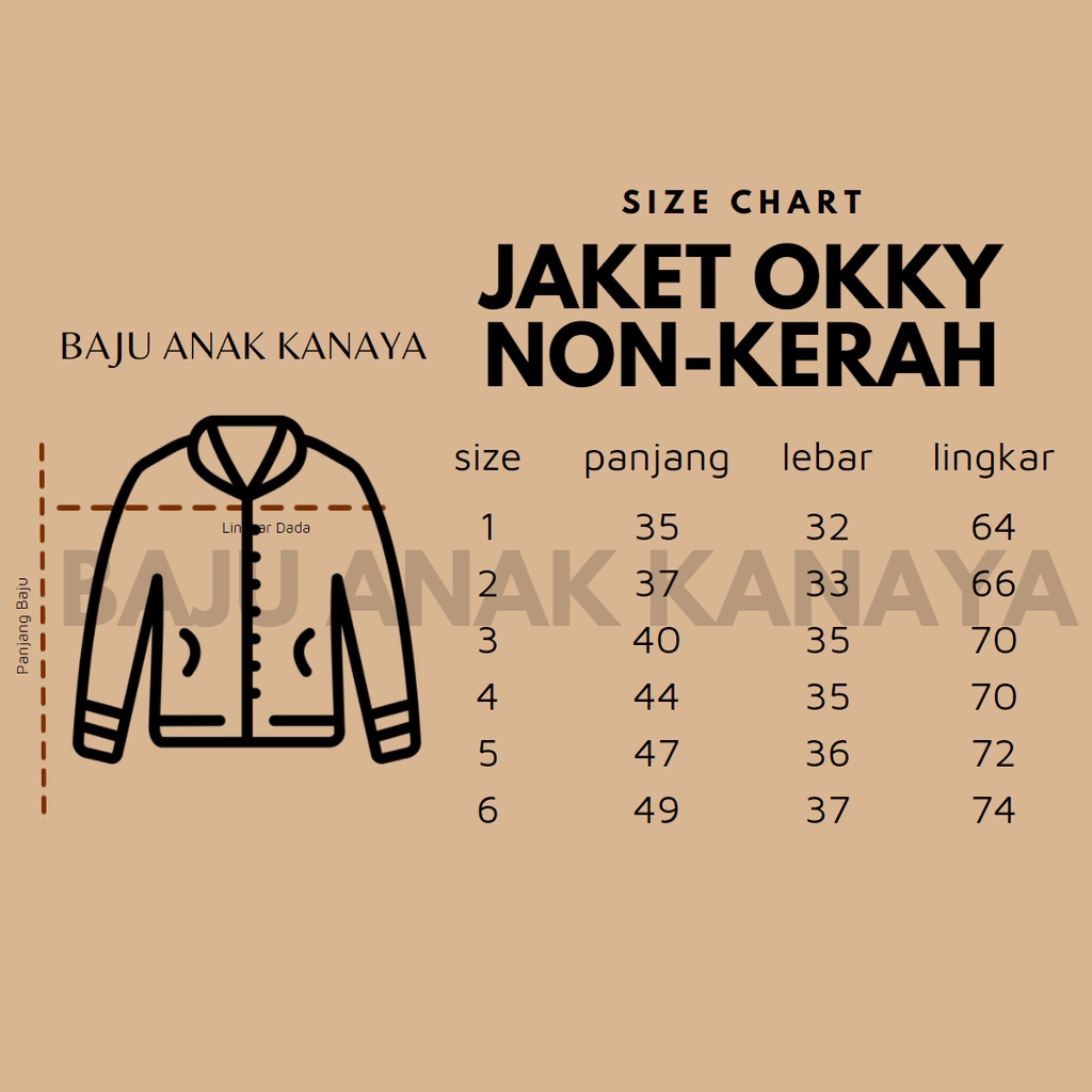 1-6TH JAKET ANAK OKKY JAKET JEANS ANAK PEREMPUAN DAN LAKI-LAKI (UNISEX)