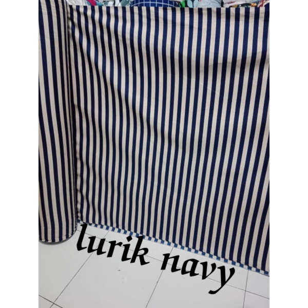 [SALUR, POLKA 1 METER] Salur Hitam Putih Kain sprei katun disperse polimikro grade A meteran salur dan polkadot