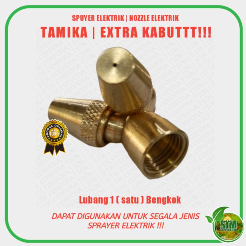 Spuyer TAMIKA | Lubang 1 Bengkok | Nozzle Ekstra Kabut | Nozzle Elektrik