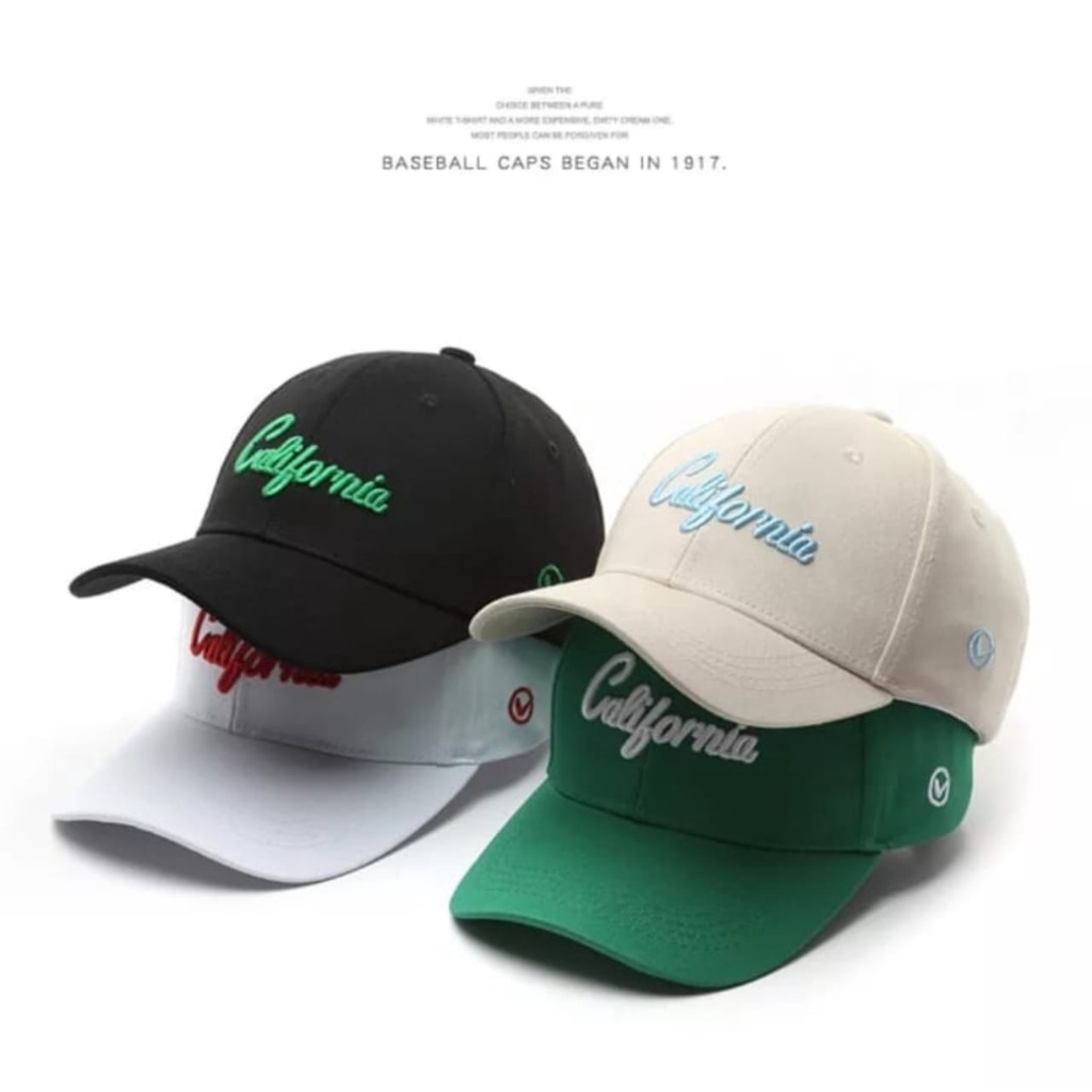 Topi Baseball Pria cap California Polos Untuk Pria Wanita