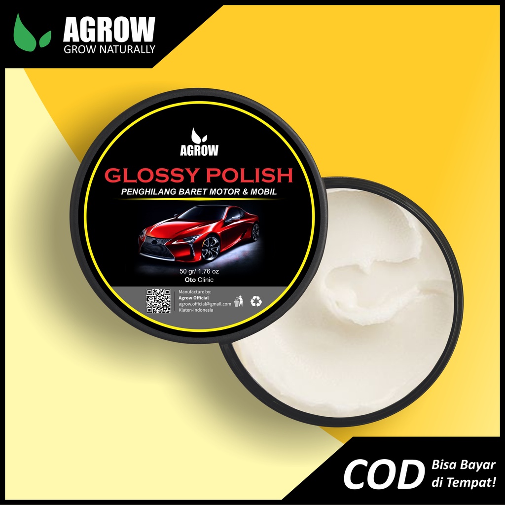 Kompon Penghilang Baret Mobil Motor Helm Glossy Polish Rubbing Compound By Agrow