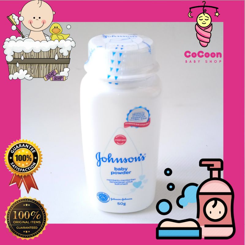 Bedak Bayi Johnson Johnsons Baby Powder Putih 50 gr 50g