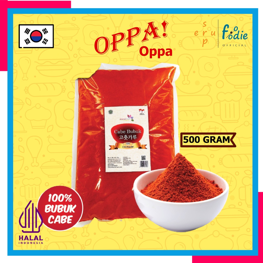 

SUPERFOODIE Bubuk Cabai / Bubuk Cabe Halus / Cabe Cabai Bubuk halus Jeletot / Chili Powder Korea 500 Gram