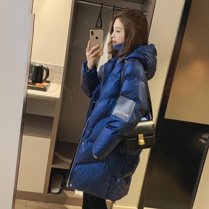 Jaket Winter Wanita Bulu Angsa Glossy Type Ad