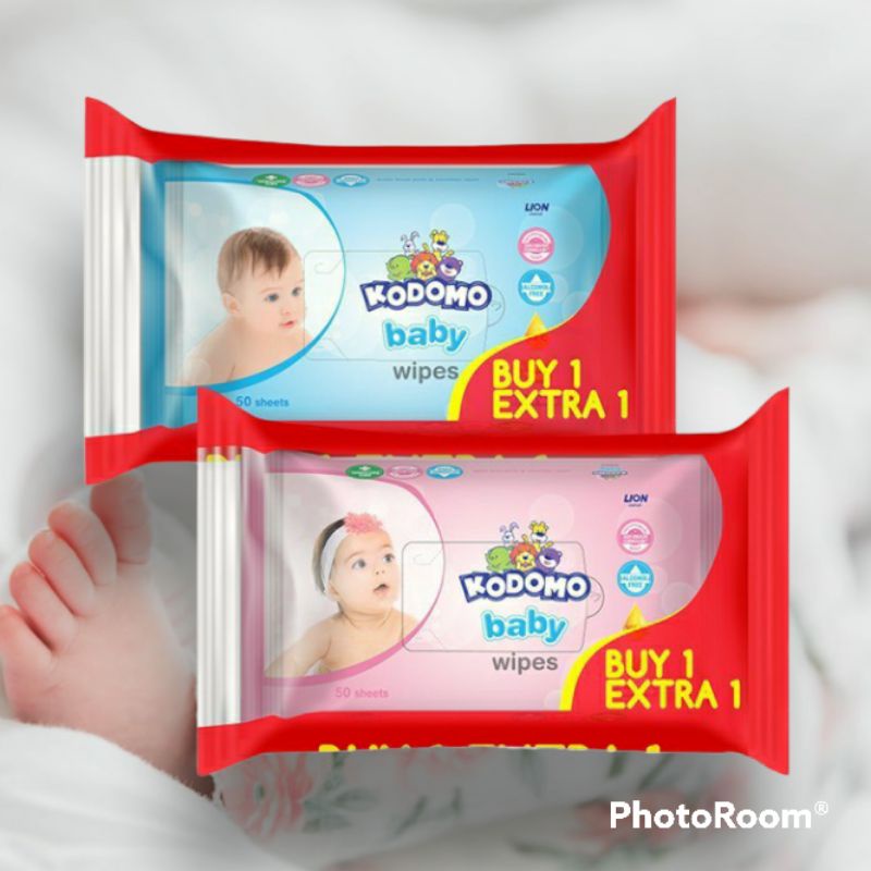 Tisu Basah KODOMO BABY WIPES Extra Beli 1 Gratis 1 Original Hemat