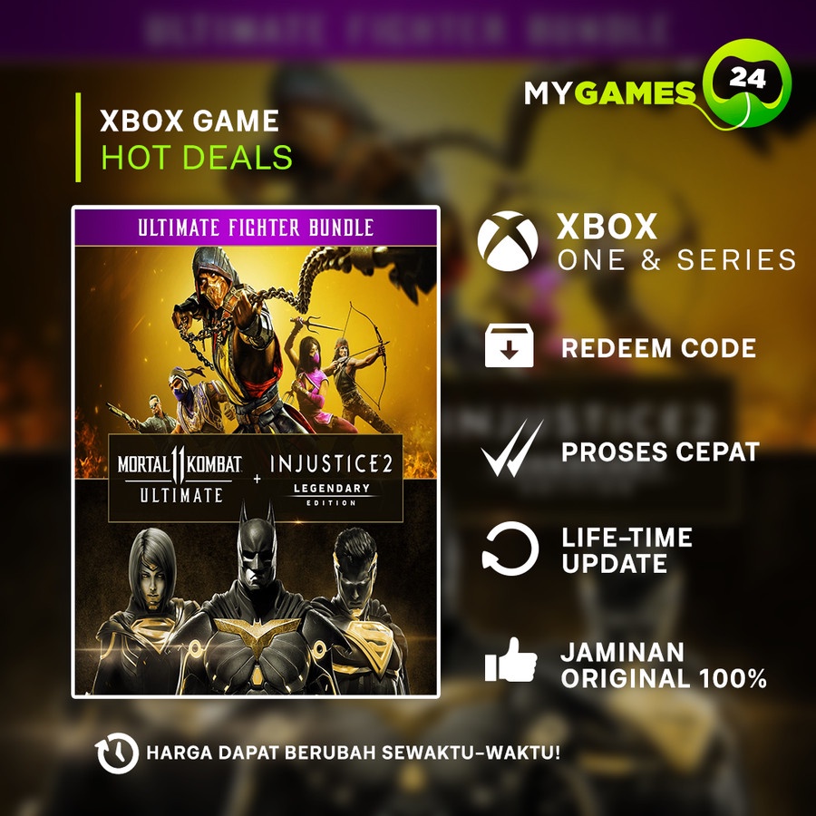 Jual Mortal Kombat 11 Ultimate + Injustice 2 Legend Xbox Series XS