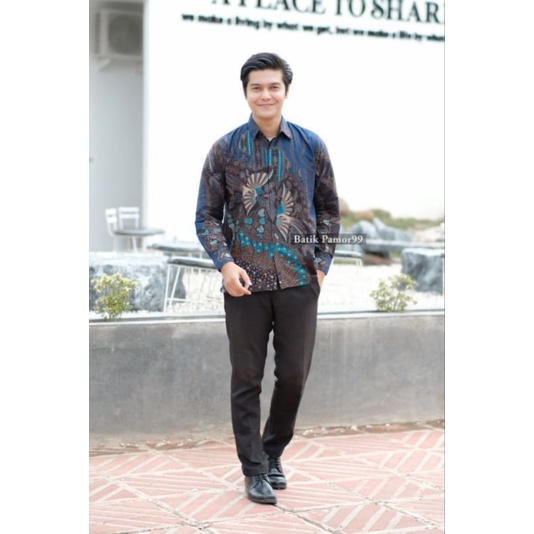 KEMEJASTALY KEMEJA PRIA kemeja batik pria lengan panjang m l xl xxl kain katun premium batik premium