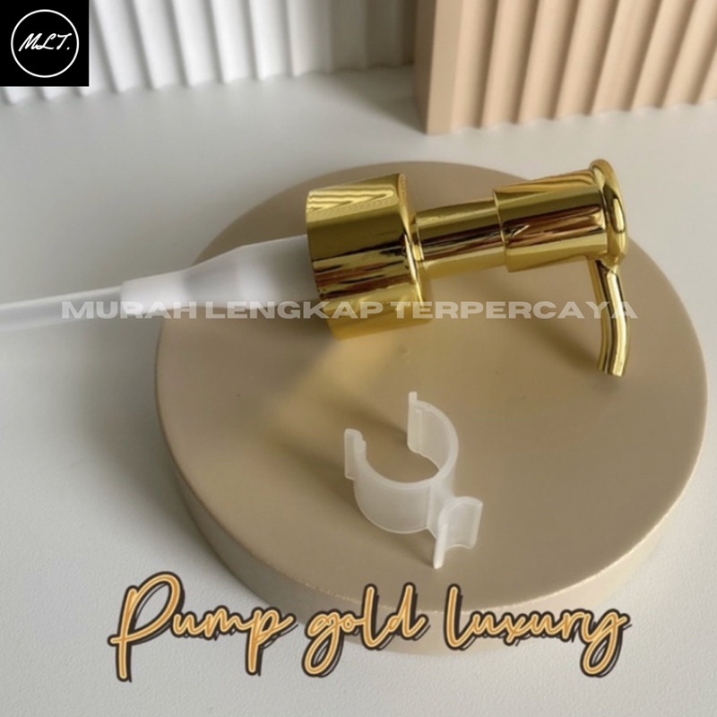 BOTOL HITAM GLOSSY 500ML GOLD LUXURY AESTHETIC MINIMALIST BOTTLE REFILL REFIL ESTETIK 500 ML CLIP OIL GOLD PET WHITE PUTIH SOLID WADAH KOSMETIK BOTOL POMPA PENCET GOLD 500 ML