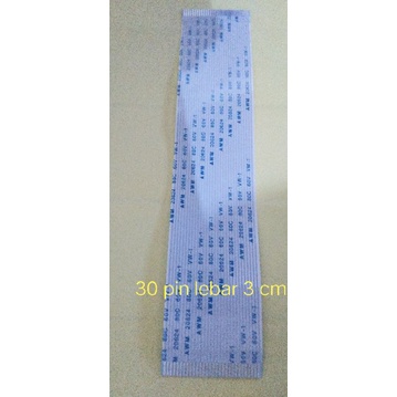 flexibel awm 20624 30 pin lebar 3cm jalur 1mili searah