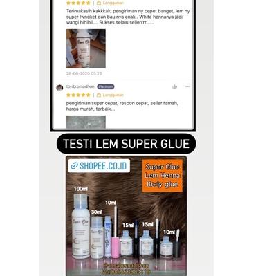 

Flash Sale! Isi 100ml lem isi ulang | Lem Henna | lem kulit super woterproff 국