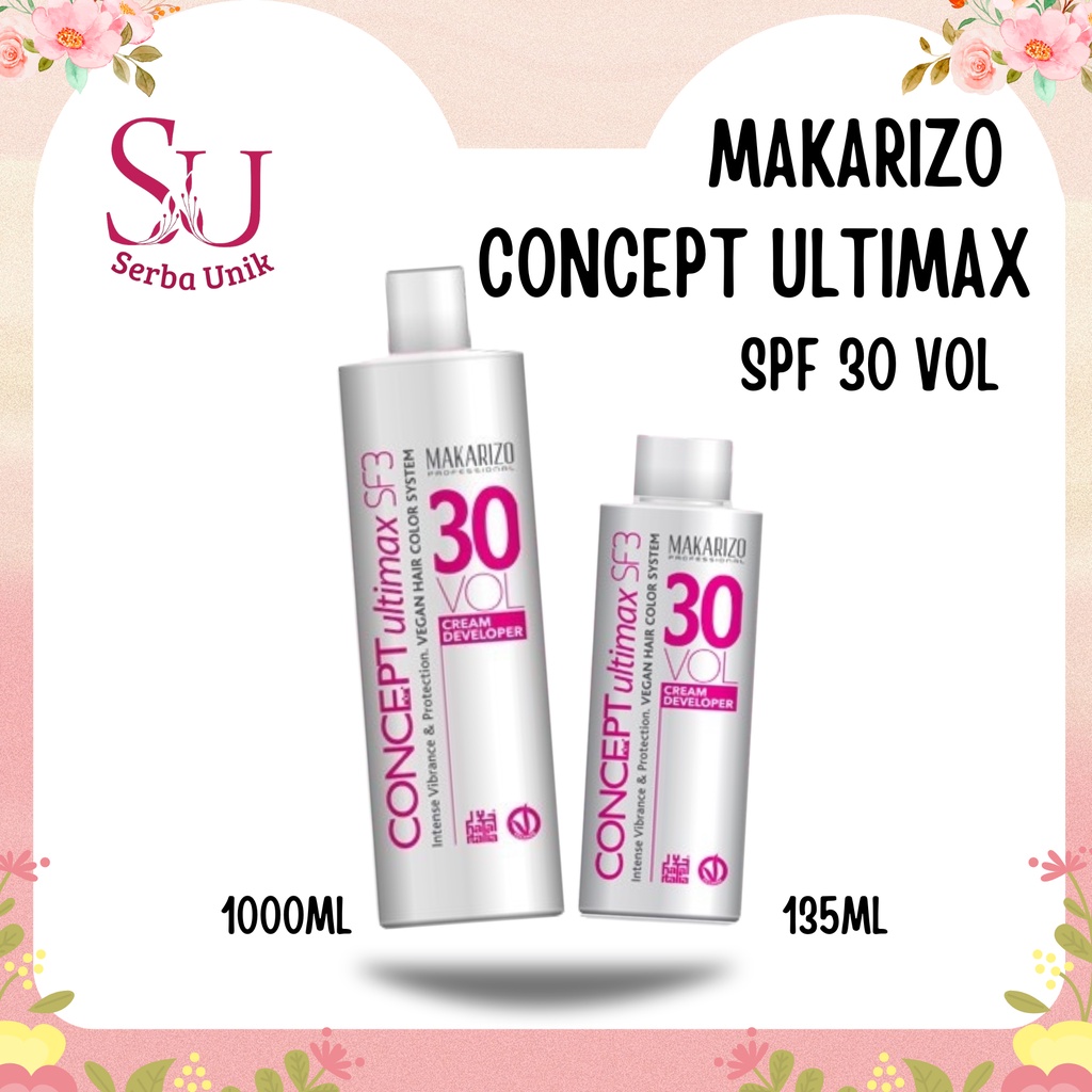 Makarizo Professional Concept Ultimax Cream Developer SF3 30 Volume
Bottle 1000ml
