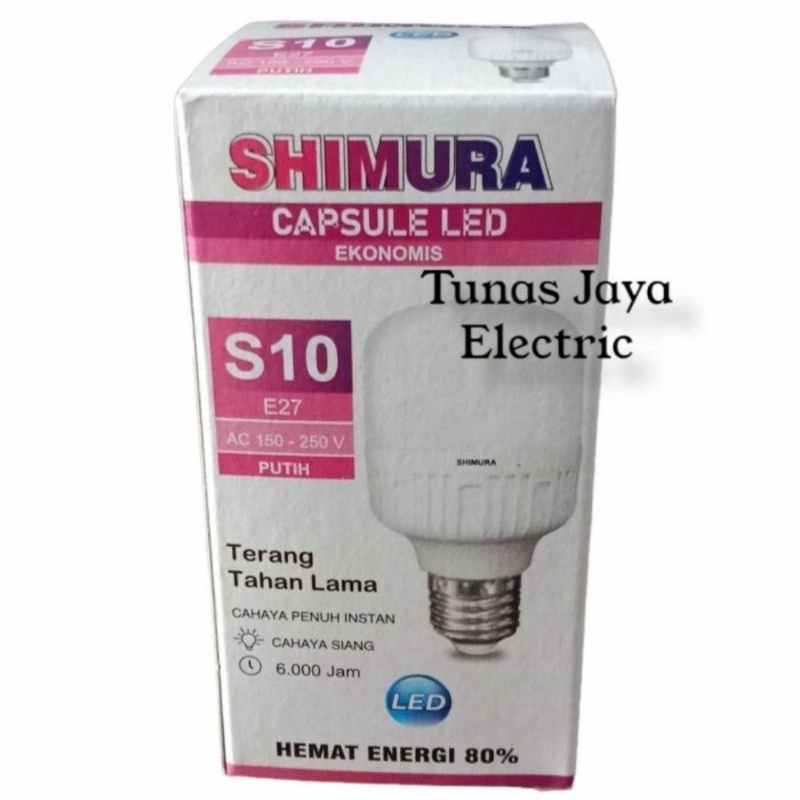 Bohlam LED Capsule 10 Watt SHIMURA Ekonomis (SNI)