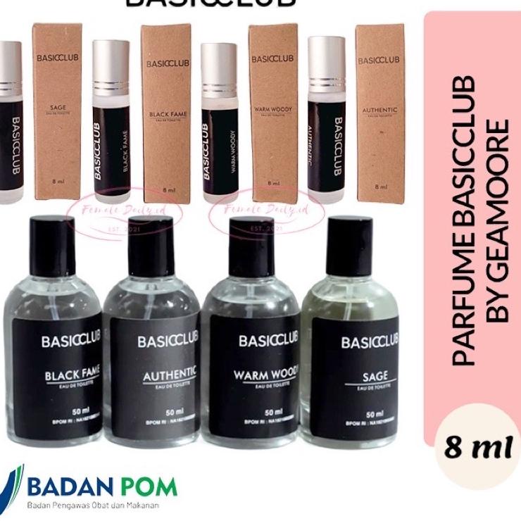 Stok terbaru   BASIC CLUB PARFUM UNISEX 50ml geamoore