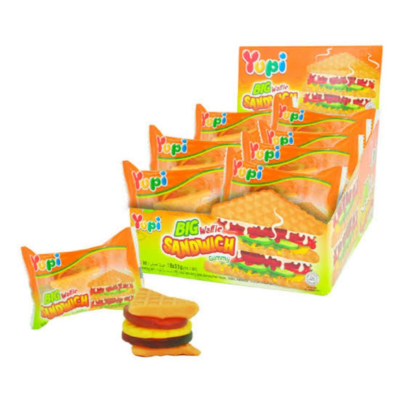 Yupi Love Burger ( 12x13gr) permen enak dan murah