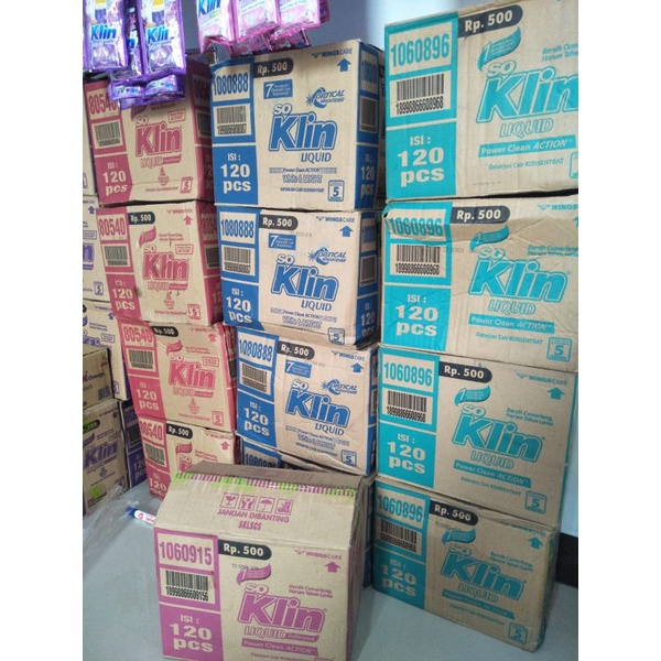 So klin liquid 1 Dus Detergent cair 120 pcs