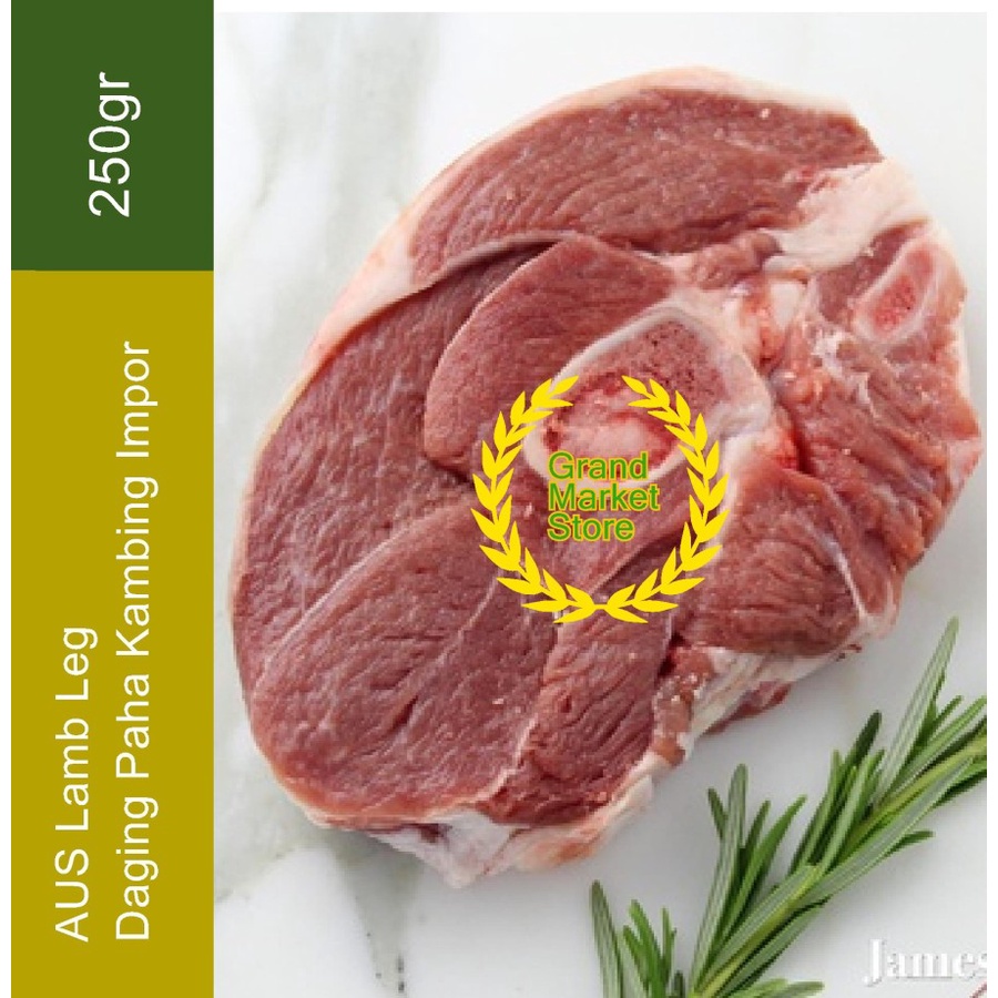 

Daging Paha Kambing Impor AUS Lamb Leg Beku Frozen 250gr 250 g