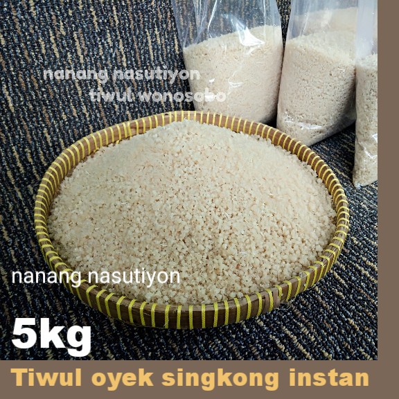 

⭐BISA COD⭐ 5KG NASI TIWUL OYEK SINGKONG INSTAN WONOSOBO MAKANAN KAYA MANFAAT