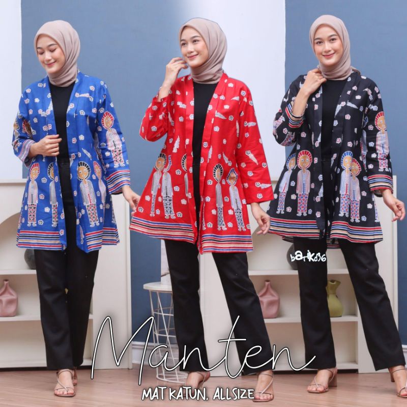 Maxi cardi batik gaul wanita modern katun halus murah Baju outer luaran lengan panjang remaja cewek muslimah kerja kantor pengajian motif kekinian lebaran viral outfit terbaru