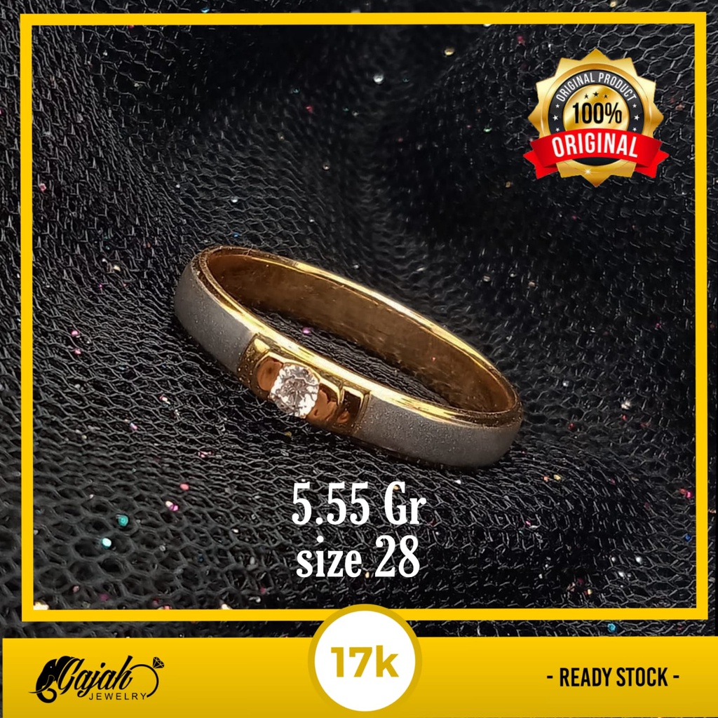 Cincin emas 17K - 5.55 gr kadar 750 - 4048