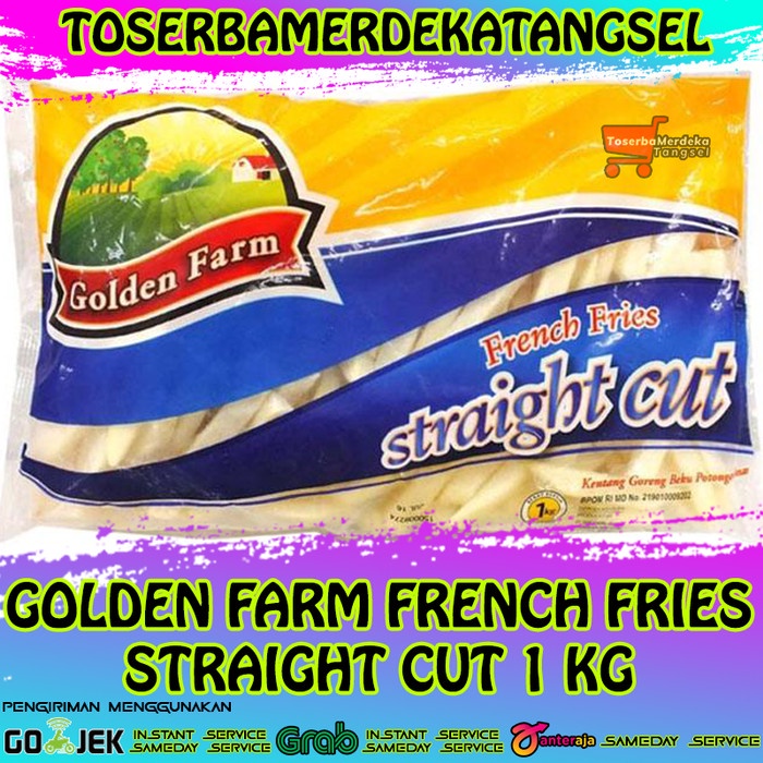 

GOLDEN FARM french fries kentang goreng straight cut 1kg