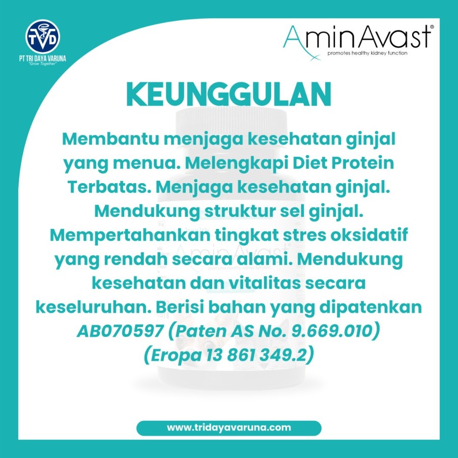 AMINAVAST - SUPLEMEN KESEHATAN FUNGSI GINJAL ANJING DAN KUCING