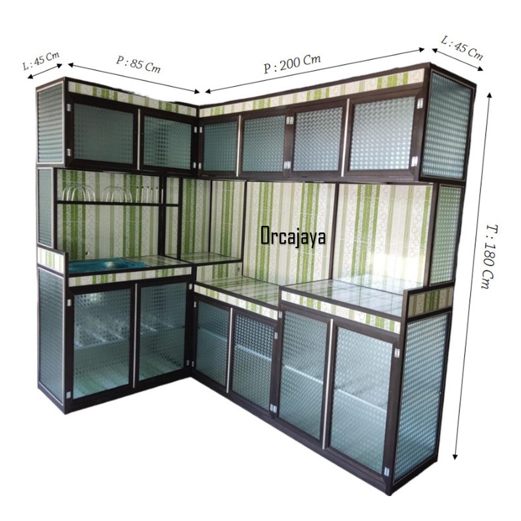 Kitchen Set Tiang holo / Kitchen set atas bawah / Kitchen set Wastafel / Kithen set Rak kompor
