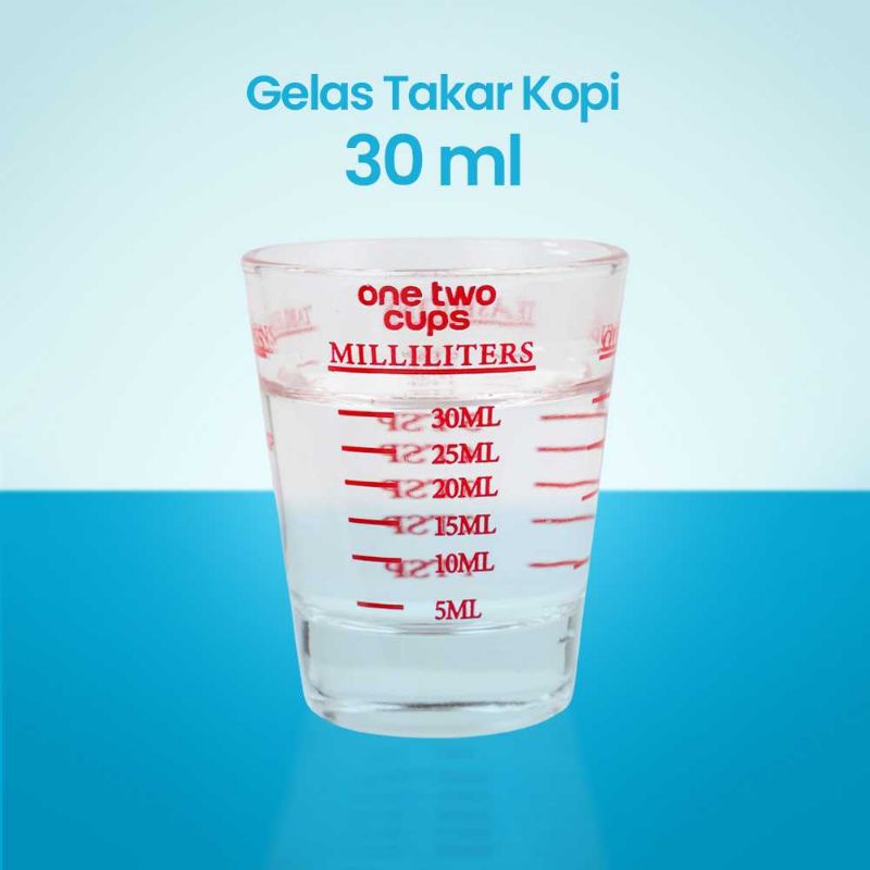 One Two Cups Gelas Takar Kopi Expresso Shot Glass Coffee 30ml - MD19