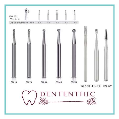 Bur tungsten Bur tulang carbide tungsten bur gigi metal highspeed round fissure