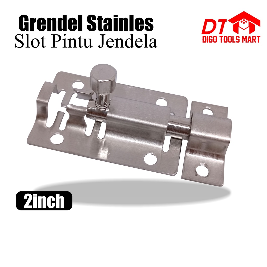 Grendel Slot Pintu 2 Inci Kunci Slot Pintu