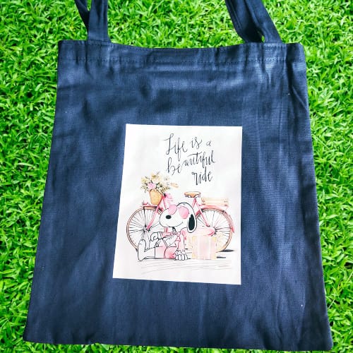 Tote bag Canvas DTF Quote / Tas Wanita Tote Kanvas Slingbag Bahu