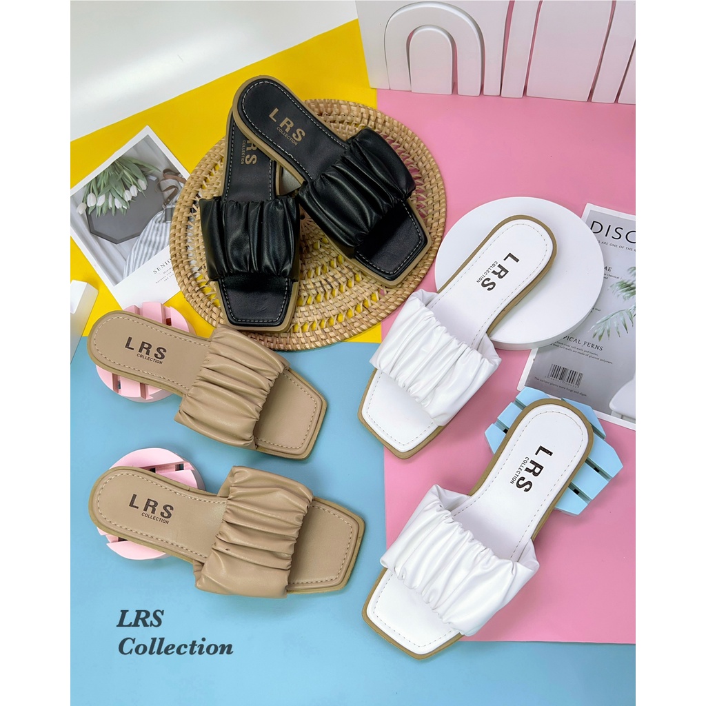 LRS SANDAL FLAT SELOP WANITA KERUT